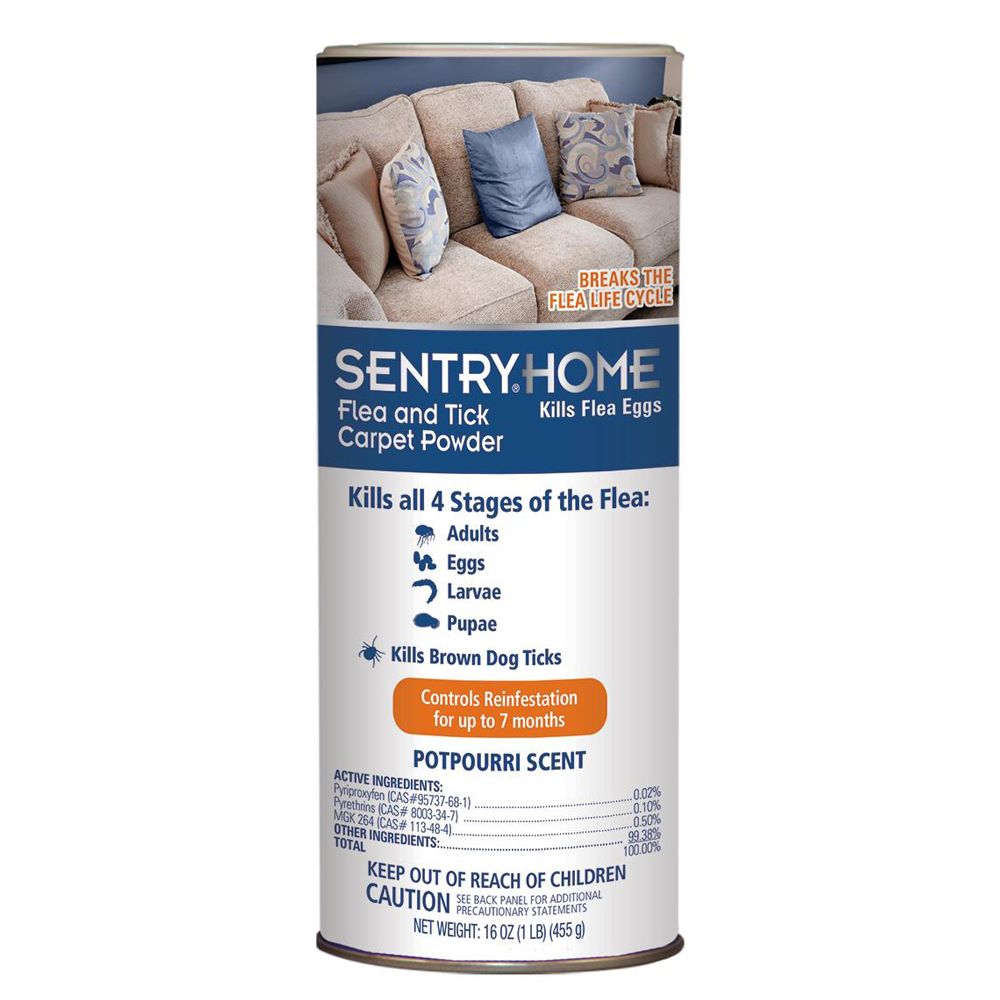 Sentry Home Flea Tick Carpet Powder Dog Home Yard Treatment Petsmart