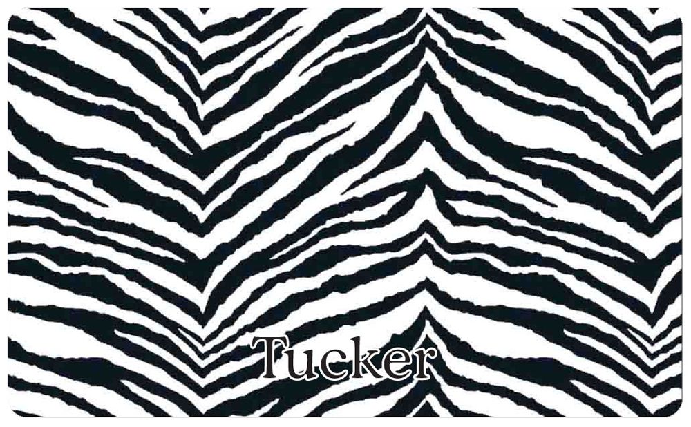 Drymate® Exotic Zebra Waterproof Personalized Pet Mat