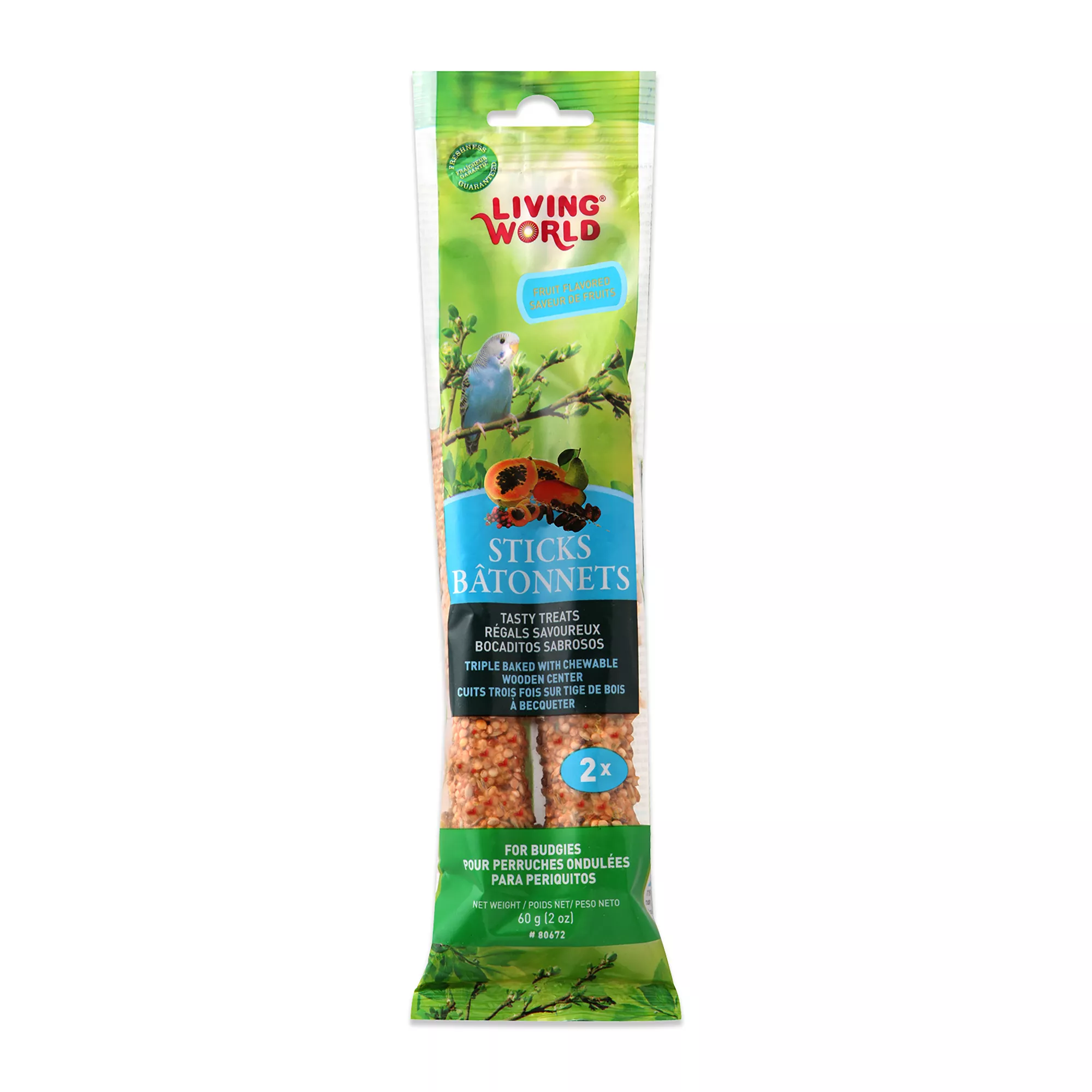 Living World® Fruit Sticks Parakeet Treat