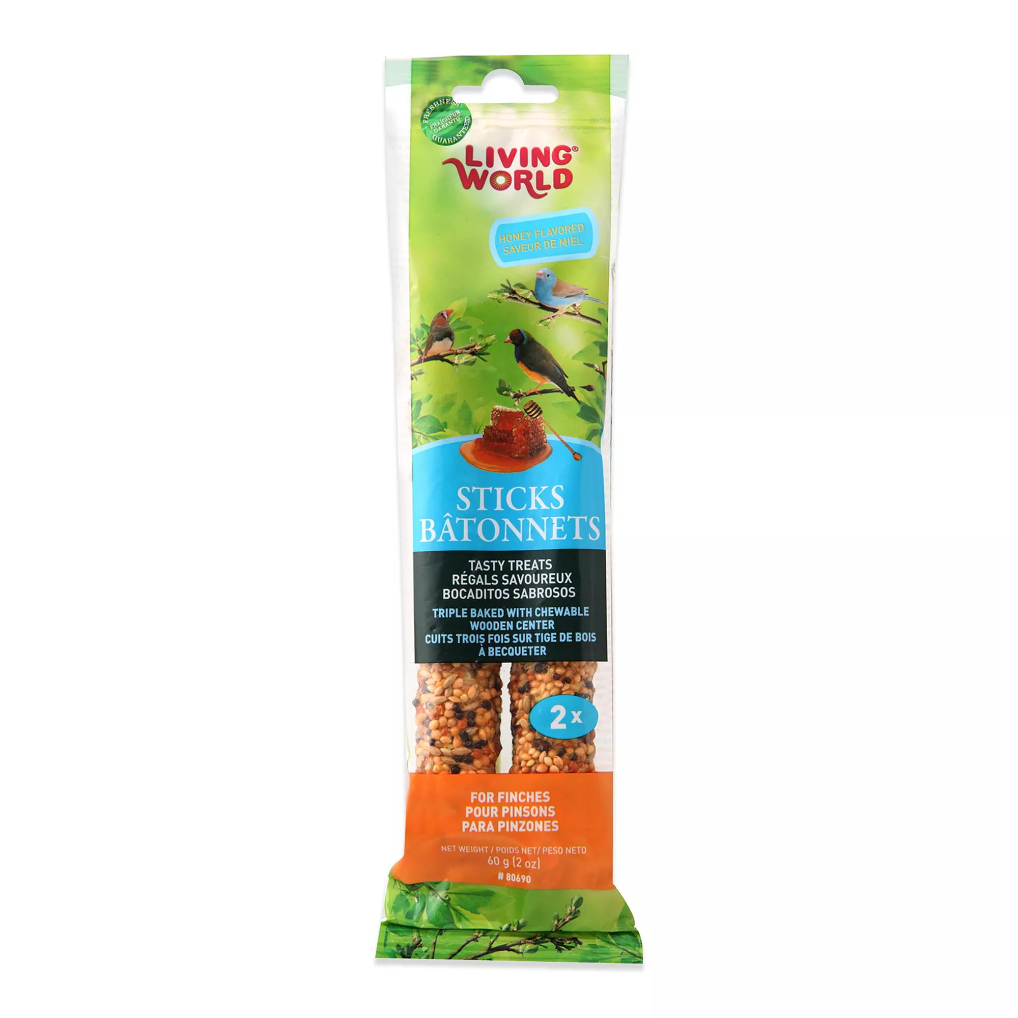 Living World® Sticks Finch Bird Treats - Honey