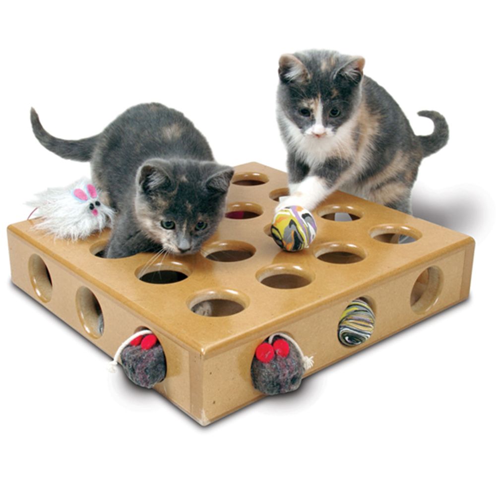 SmartCat Peek a Prize Toy Box Cat Toy cat Interactive