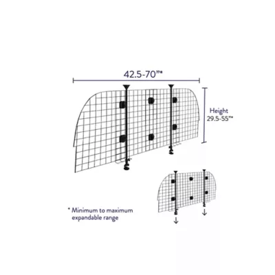 Product Top Paw® Universal Wire Cargo Pet Barrier