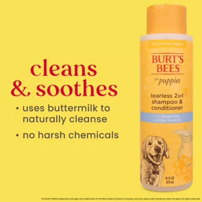 Burt's Bees® 2-in-1 Tearless Puppy Shampoo & Conditioner with Buttermilk & Flax Seed Oil - 16 oz - Image 5