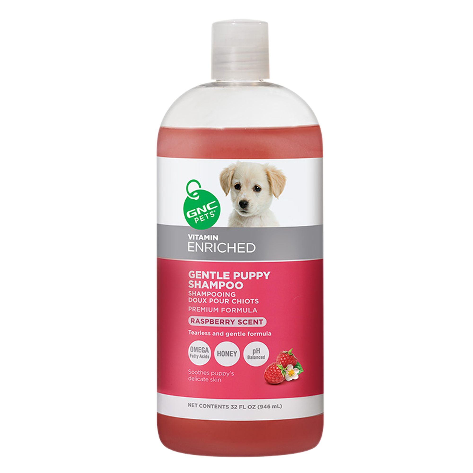 GNC Pets® Vitamin Enriched Gentle Puppy Shampoo Raspberry dog Shampoos & Conditioners PetSmart