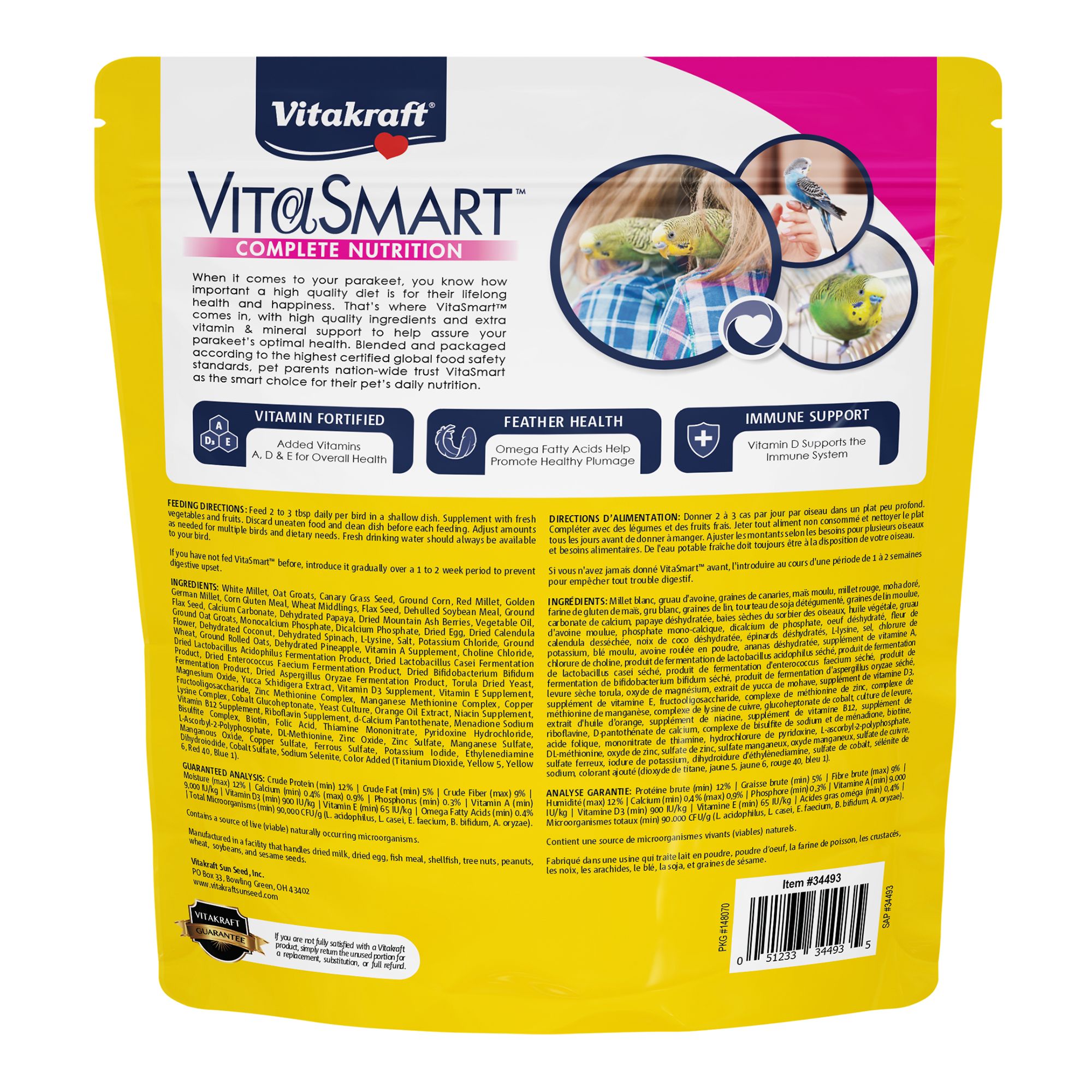 Vitakraft® VitaSmart Parakeet Food - Daily Diet - thumbnail 2