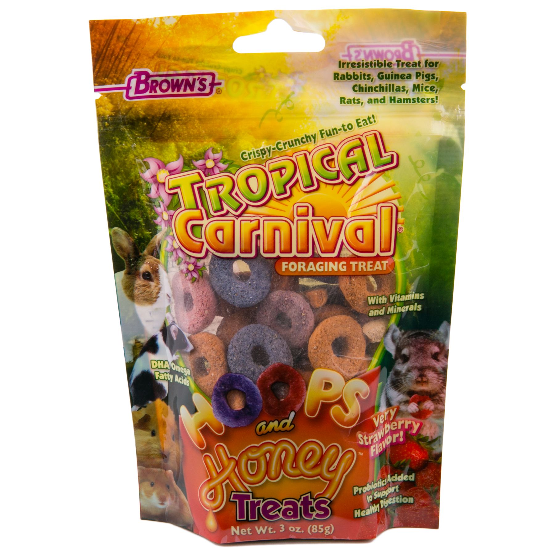 Brown's Pet Food  Tropical Carnival® Crunchy Crisp Sticks - Nutritious  Small Animal Treat