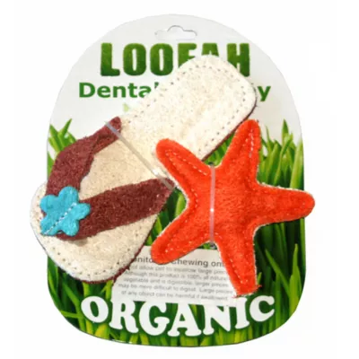 Product Hip Doggie Beach Loofah Dental Set Dog Toy