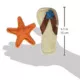 Product Hip Doggie Beach Loofah Dental Set Dog Toy