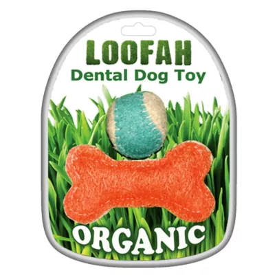 Product Hip Doggie Loofah Dental Set Dog Toy