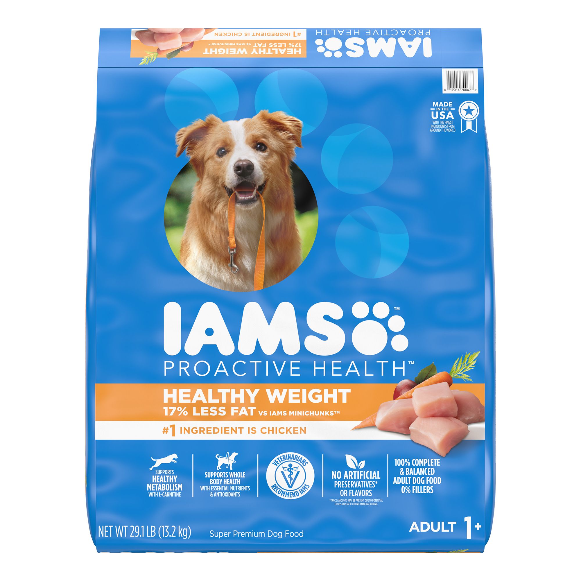 Iams Healthy Weight Control Adult Dry Dog Food with Real Chicken