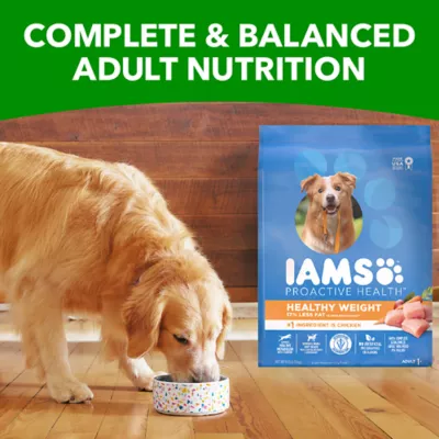 Iams Healthy Weight Control Adult Dry Dog Food with Real Chicken