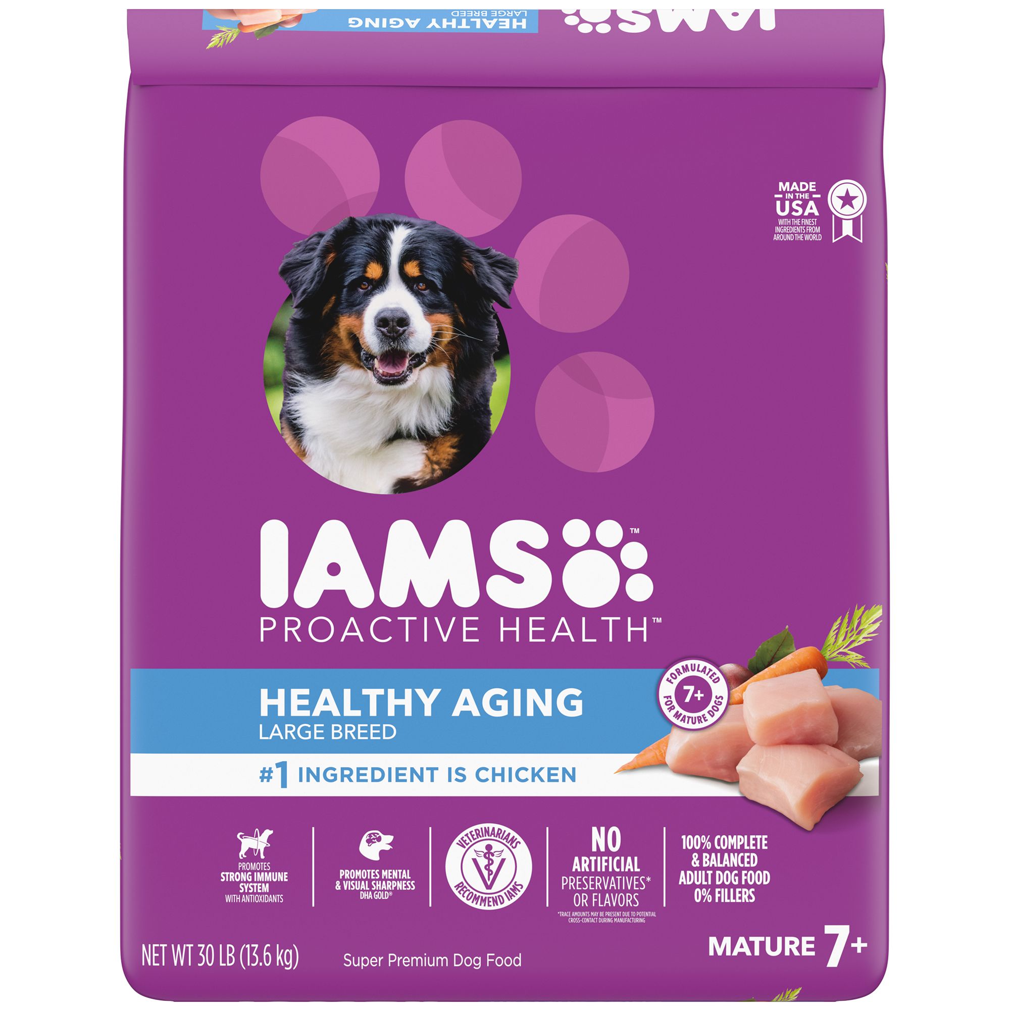 IAMS&trade; Proactive Health Large Breed Senior Dry Dog Food - Healthy Aging, Chicken