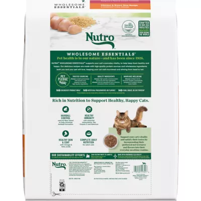 Product Nutro Wholesome Essentials™ Hairball Control Adult Dry Cat Food - Non GMO, Chicken & Brown Ric