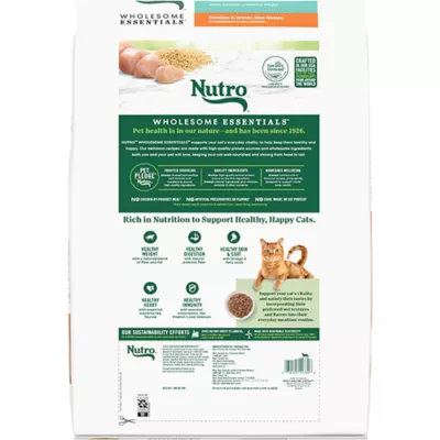 Product Nutro Wholesome Essentials ™ Indoor Adult Dry Cat Food - Non-GMO, Natural, Chicken & Brown Ric