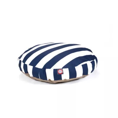 Majestic Pet Vertical Strip Round Indoor & Outdoor Dog Bed - Image 2