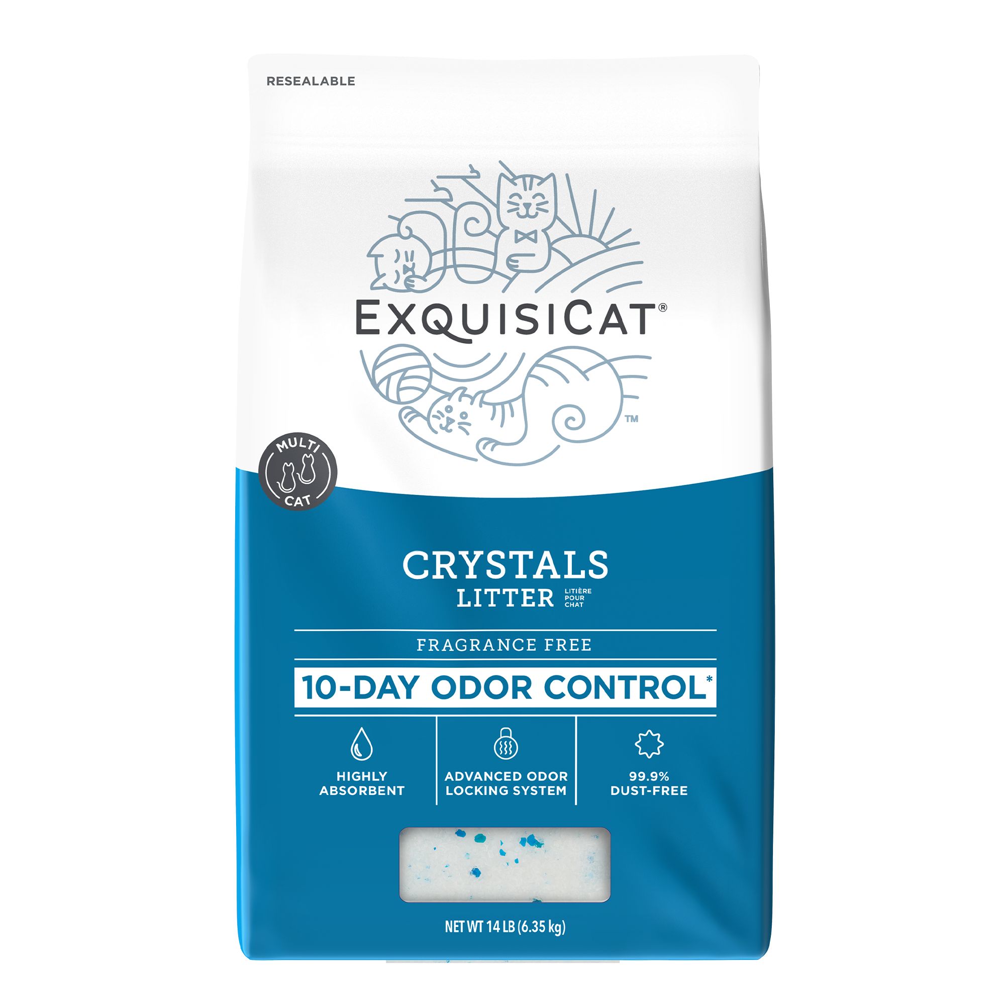 ExquisiCat Naturals Multi Cat Paper Pellet Cat Litter Unscented Low Dust Low Tracking PetSmart in Tustin CA