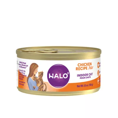 Product HALO® Indoor Cat Food - Natural, Grain Free, Chicken Recipe Pate