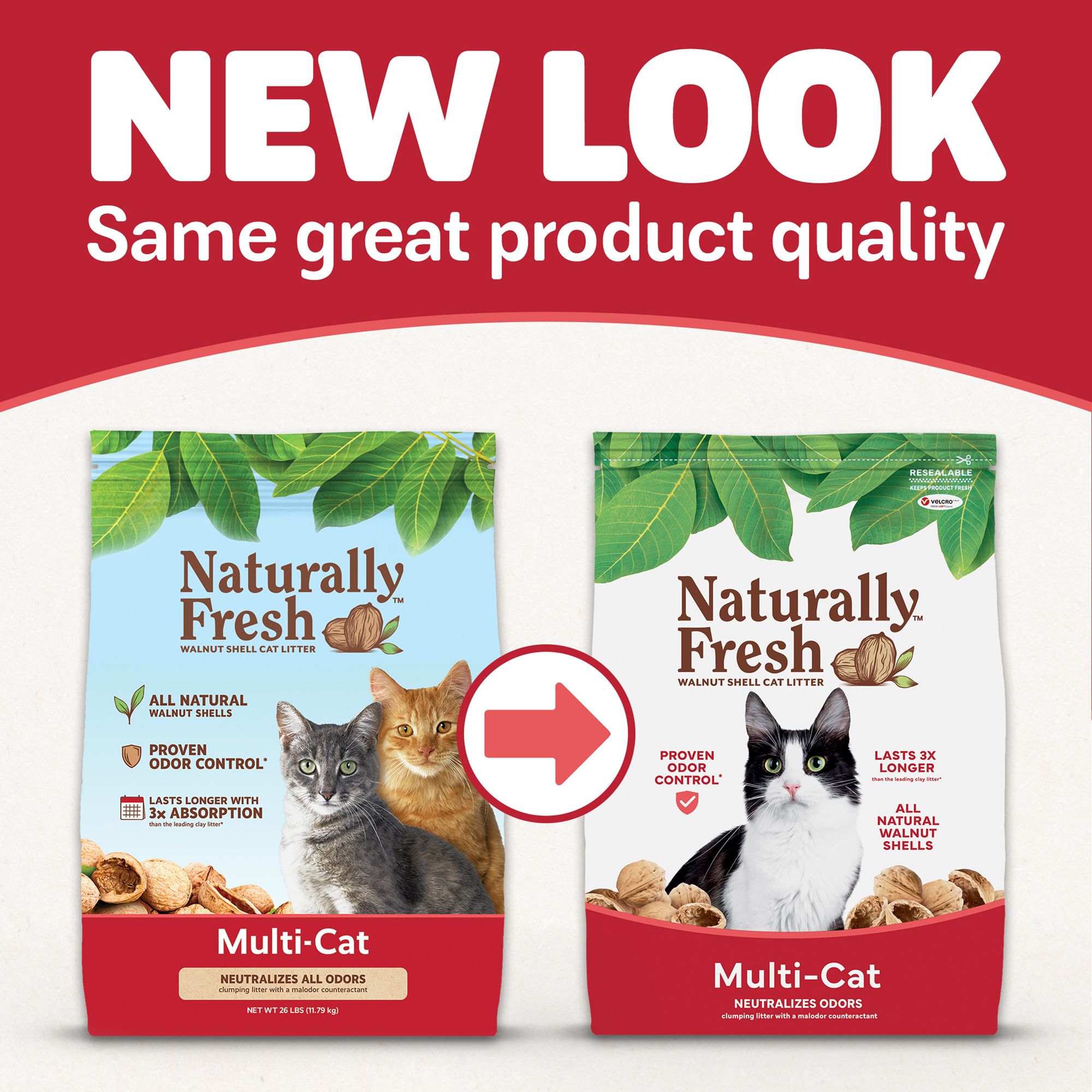 Naturally Fresh&trade; Multi-Cat Walnut Cat Litter - Natural - thumbnail 3