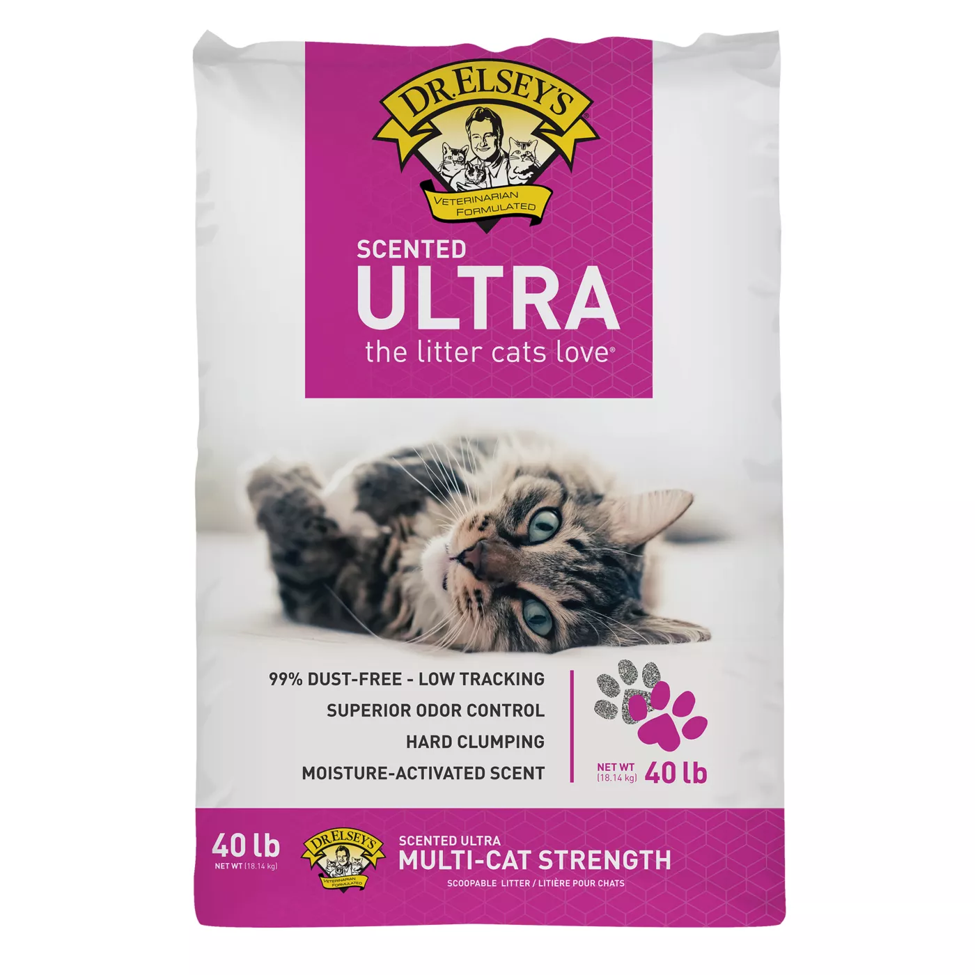 Dr. Elsey s Precious Cat Ultra Clumping Multi Cat Clay Cat Litter Scented Low Dust Low Tracking