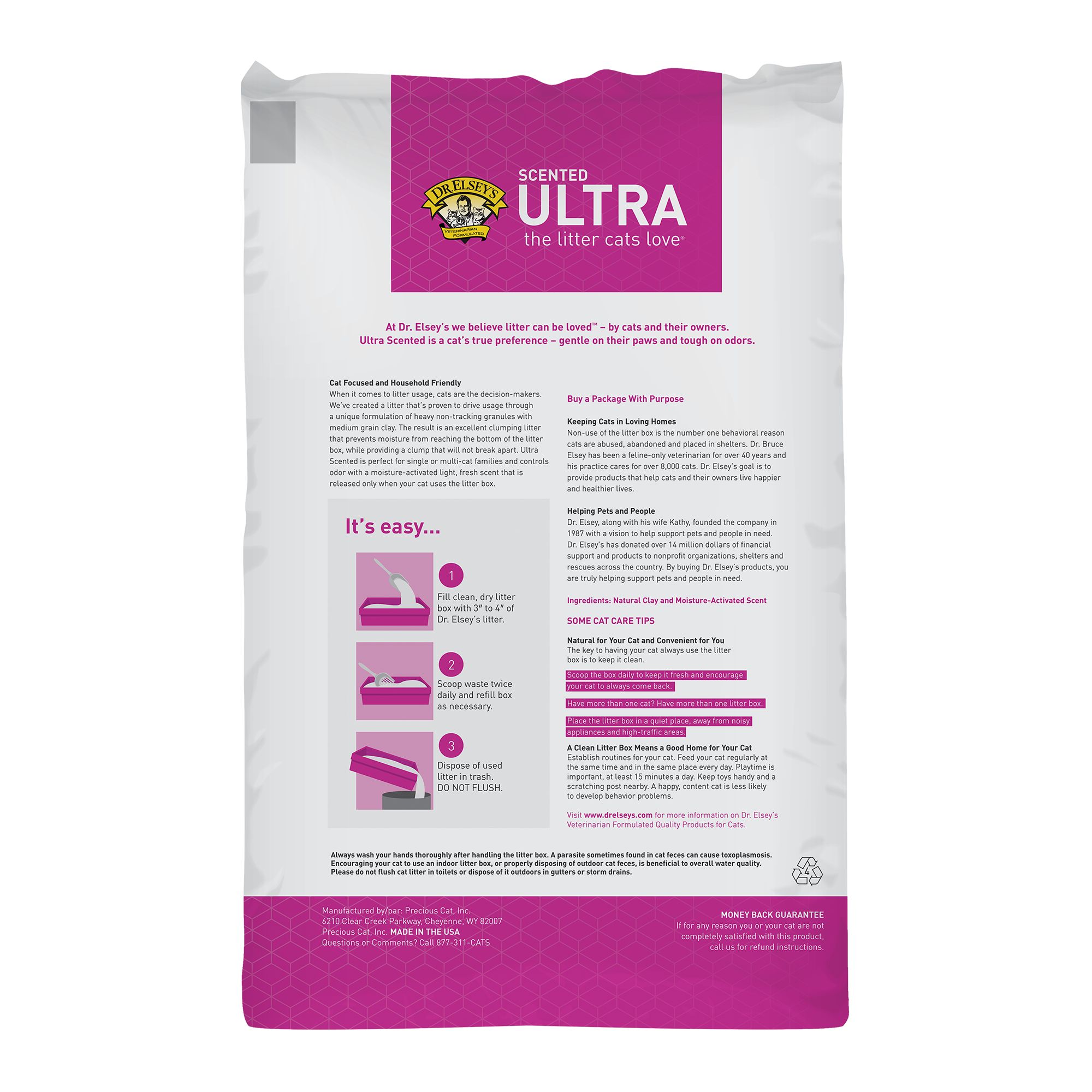 Dr. Elsey's Precious Cat Ultra Cat Litter Scented, Clumping, Multi-Cat Strength | cat Litter | PetSmart