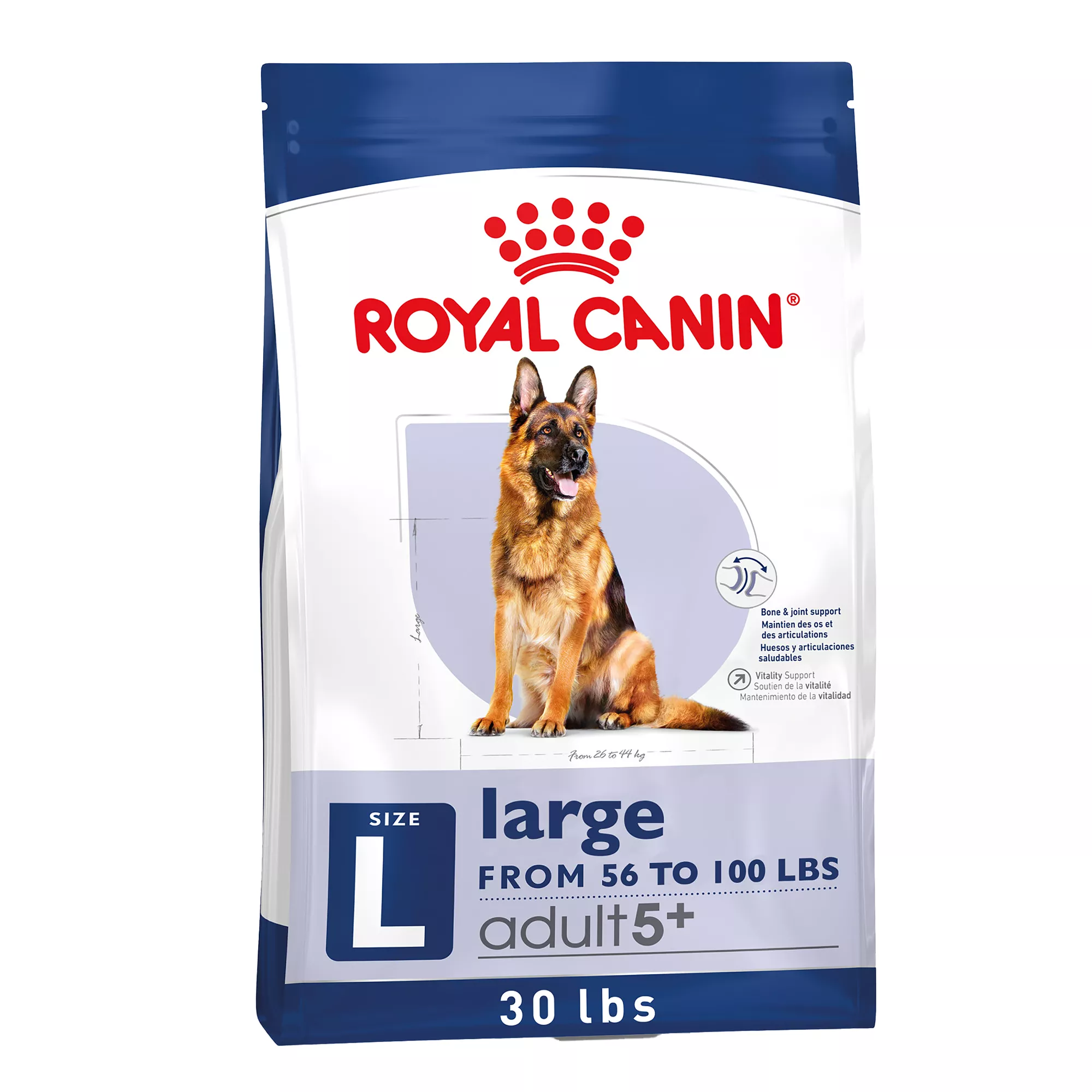 Royal Canin Size Health Nutrition Large Breed Adult 5+ Dog Dry Food - 30 lb