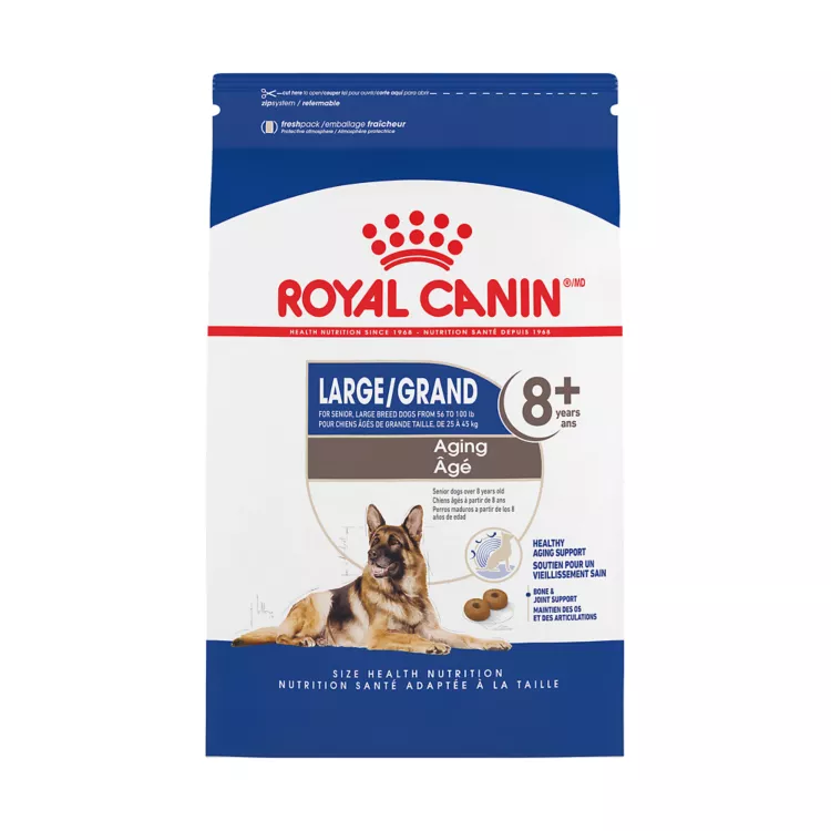 Royal Canin Size Health Nutrition Large Breed Aging 8+ Senior Dog Dry Food - 30 lb