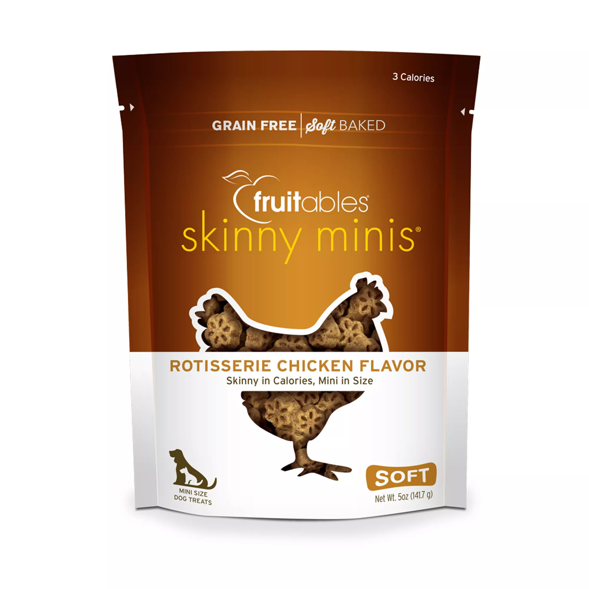 Fruitables® Skinny Minis&trade; Dog Treat - Gluten Free, Pumpkin & Mango