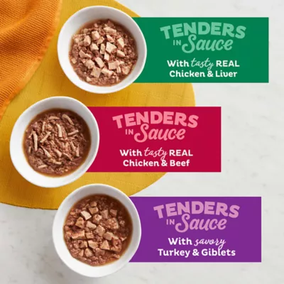 Product Meow Mix Tender Favorites Wet Cat Food All Ages - Variety Pack, 24 CT, 66 OZ