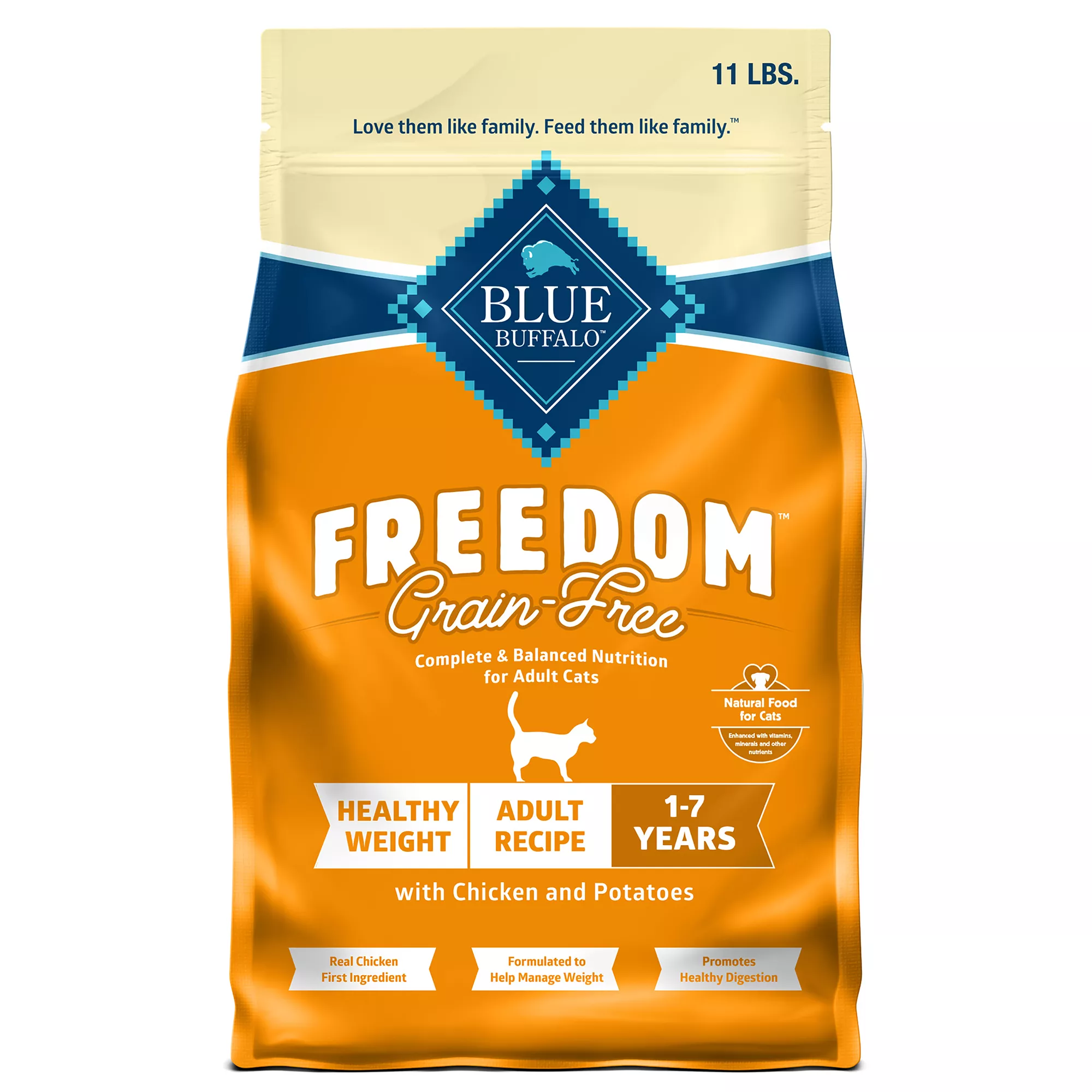 Blue Buffalo Freedom All Life Stages Dry Cat Food - Grain Free, Chicken