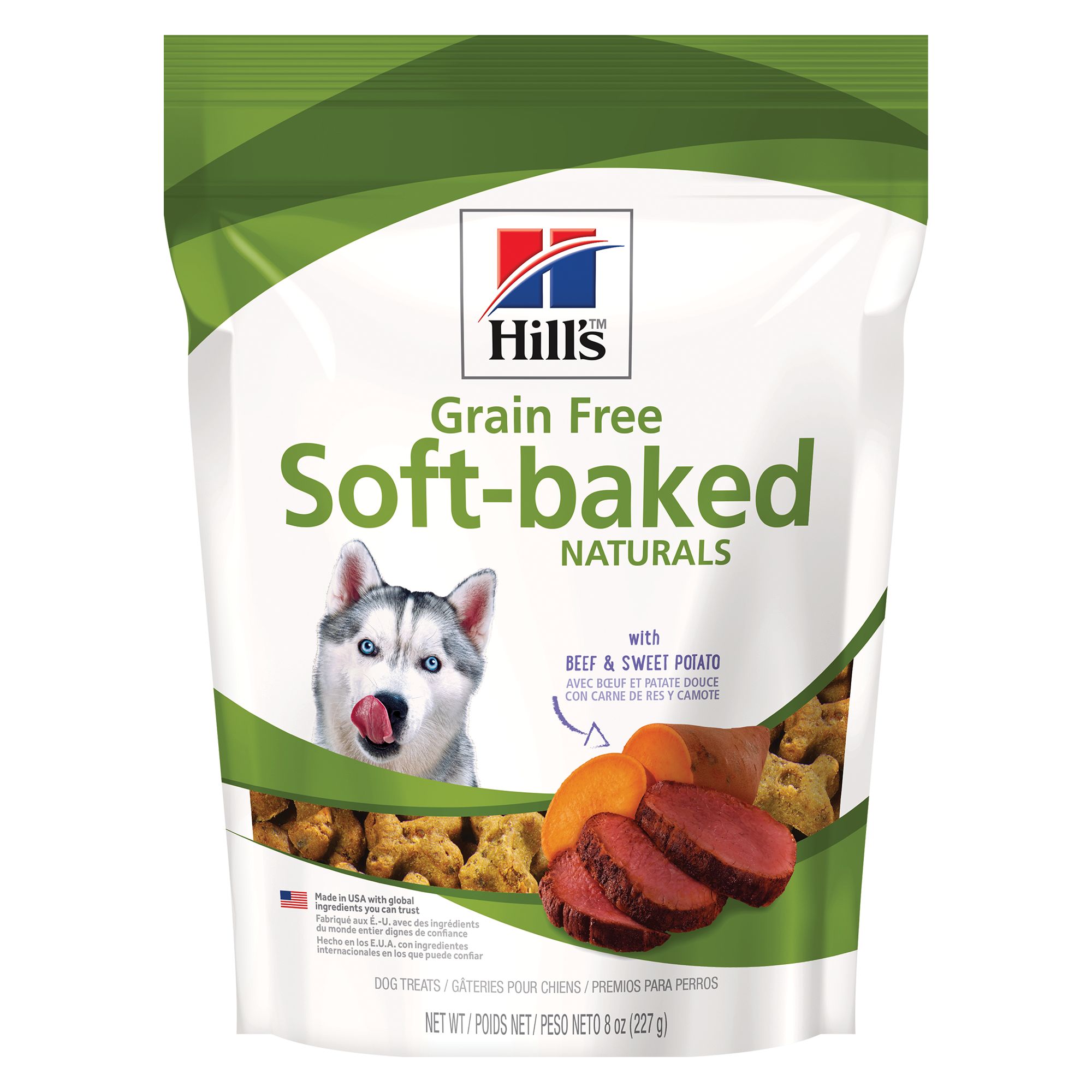 Hill s Grain Free Soft Baked Naturals with Beef Sweet Potatoes Dog Treats 8 oz Bag