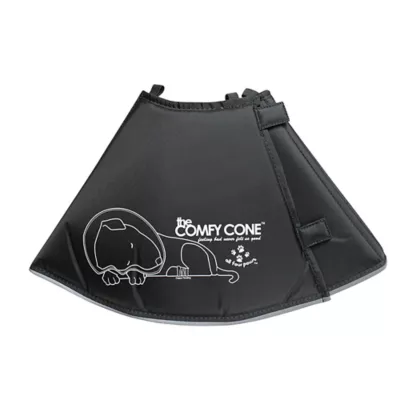 Product All Four Paws Black Comfy Cone Dog E-Collar