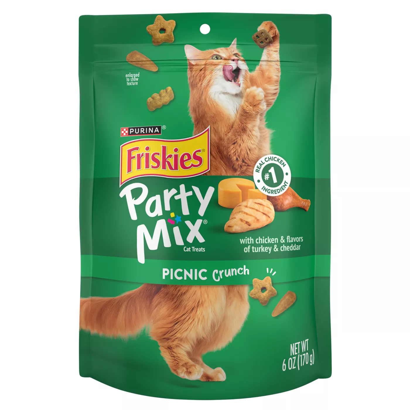 Purina Friskies Party Mix All Life Stages Cat Treats Chicken With Vitamins