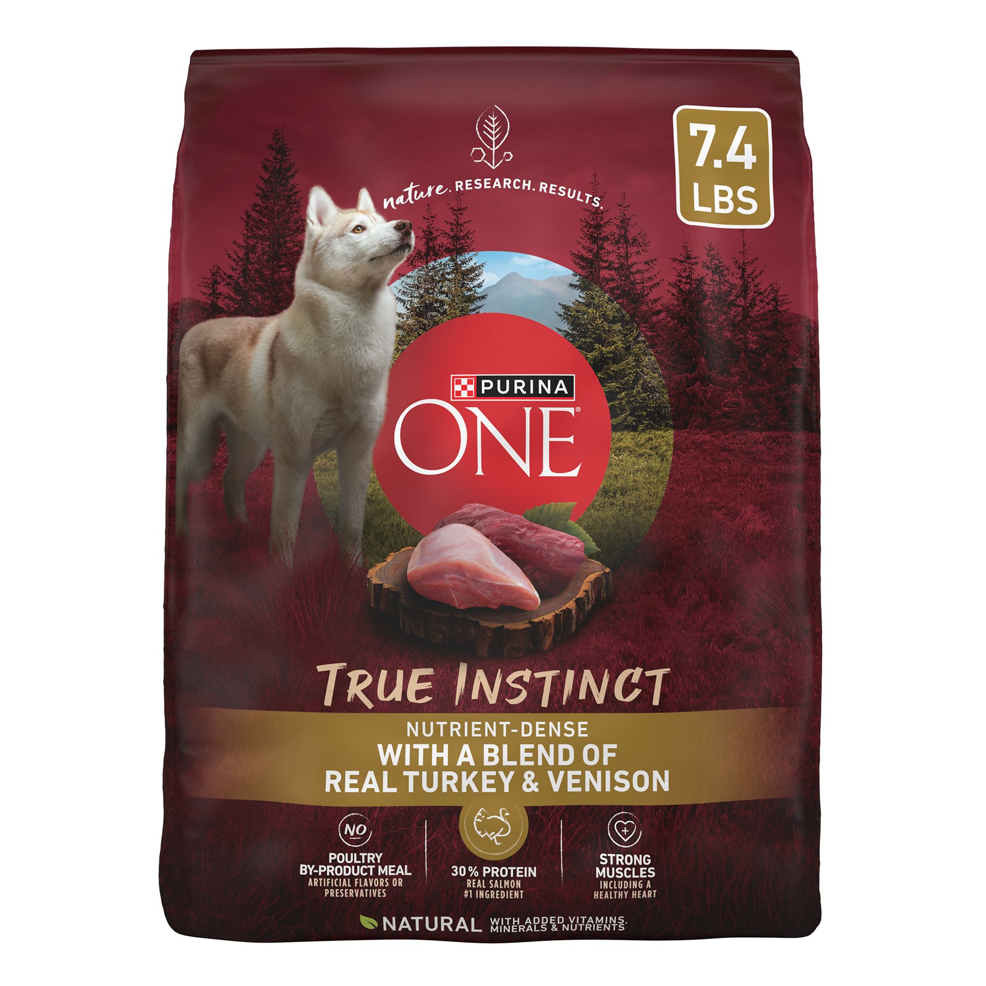 Purina One Dog Food Real Turkey Venison True Instinct 7.4 lb