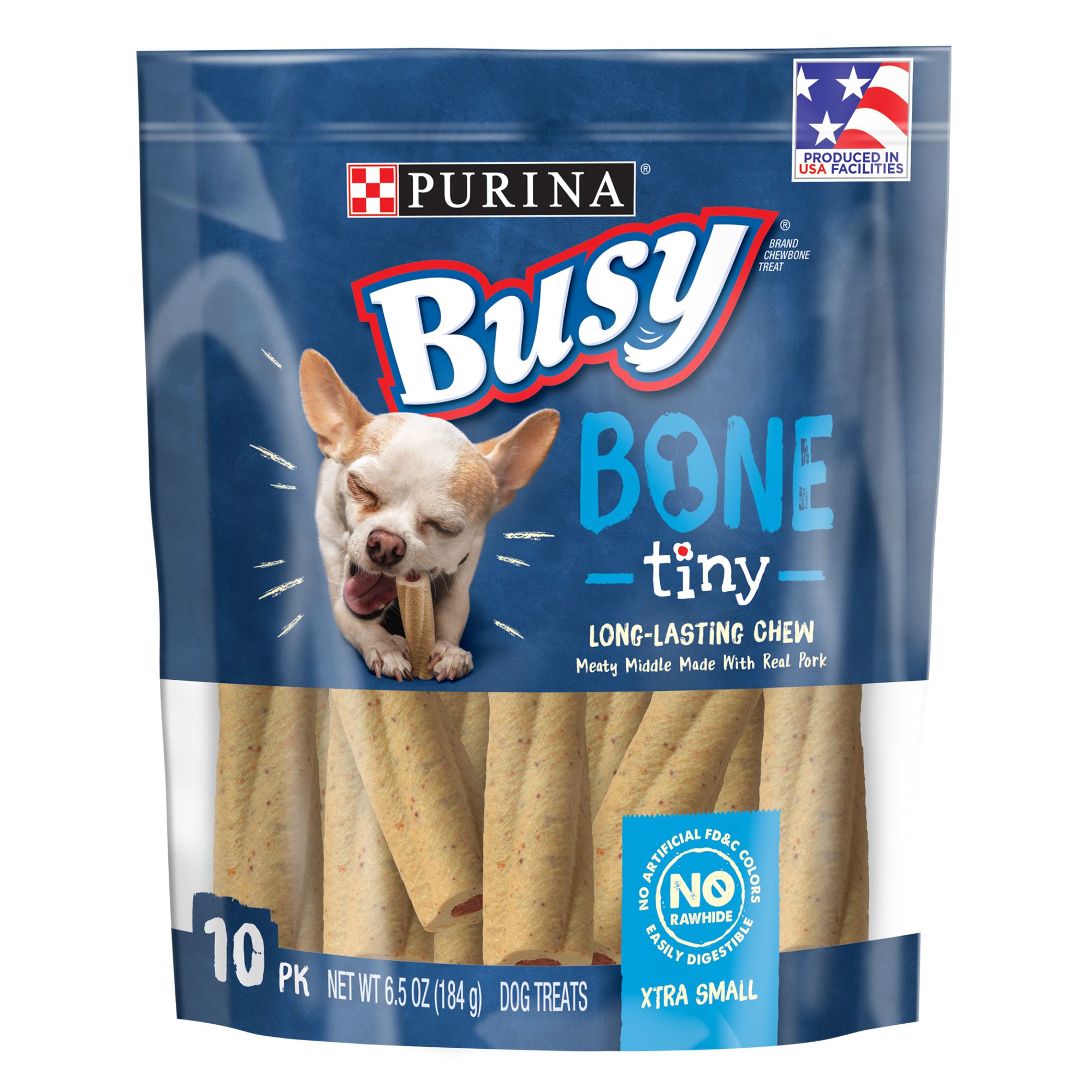 Purina® Busy Bone Tiny Dog Treat Beef dog Bones & Rawhide PetSmart