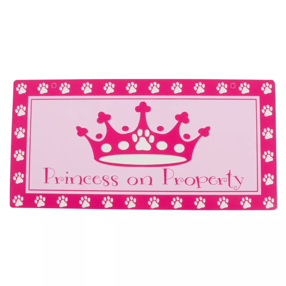 Hillman "Princess on Property" Sign