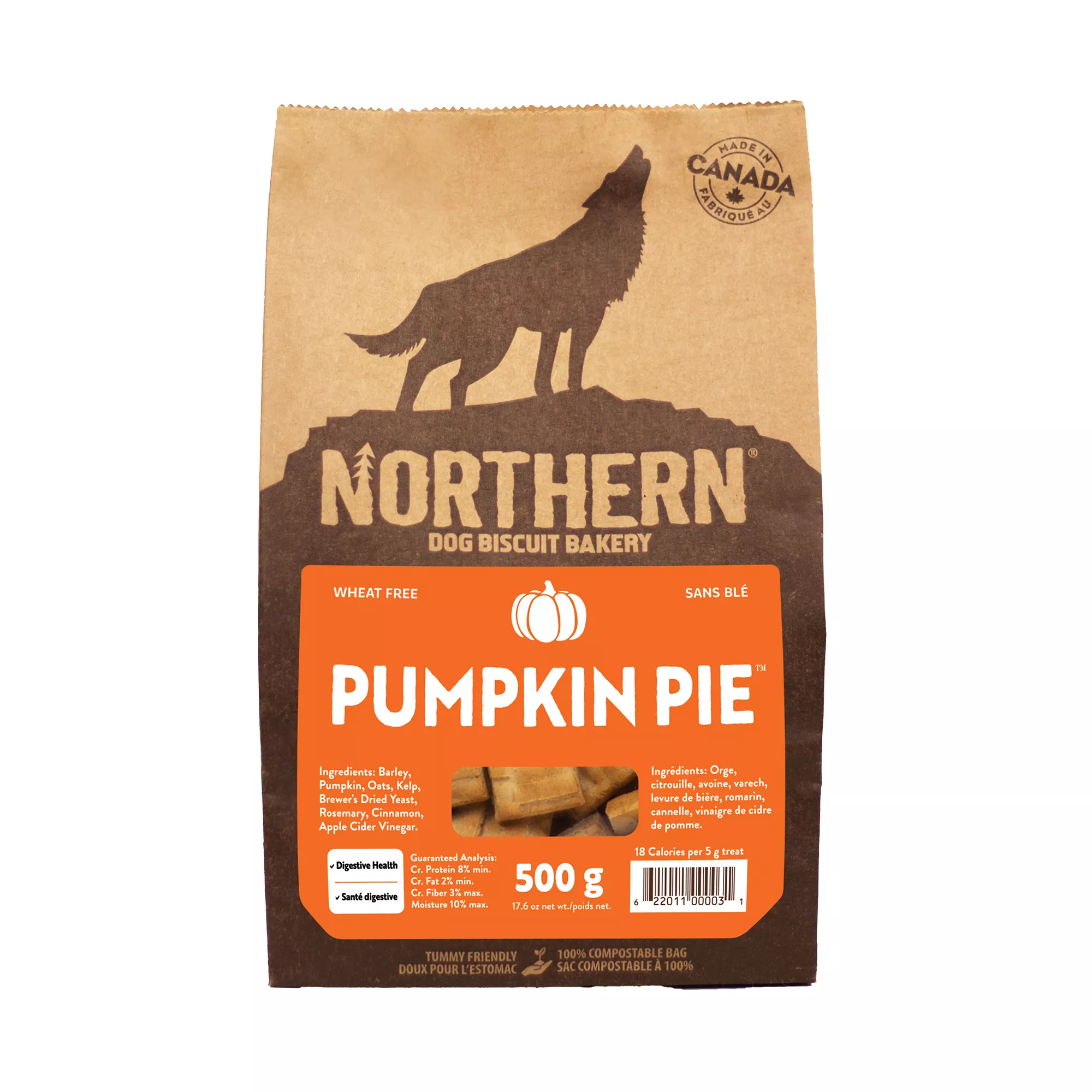 Northern Dog Biscuits - Wheat-Free, Pumpkin Pie