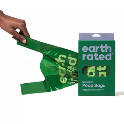Earth Rated Leak-Proof Easy-Tie Dog Poop Bags with Handles, Lavender, 120 Count - Image 2