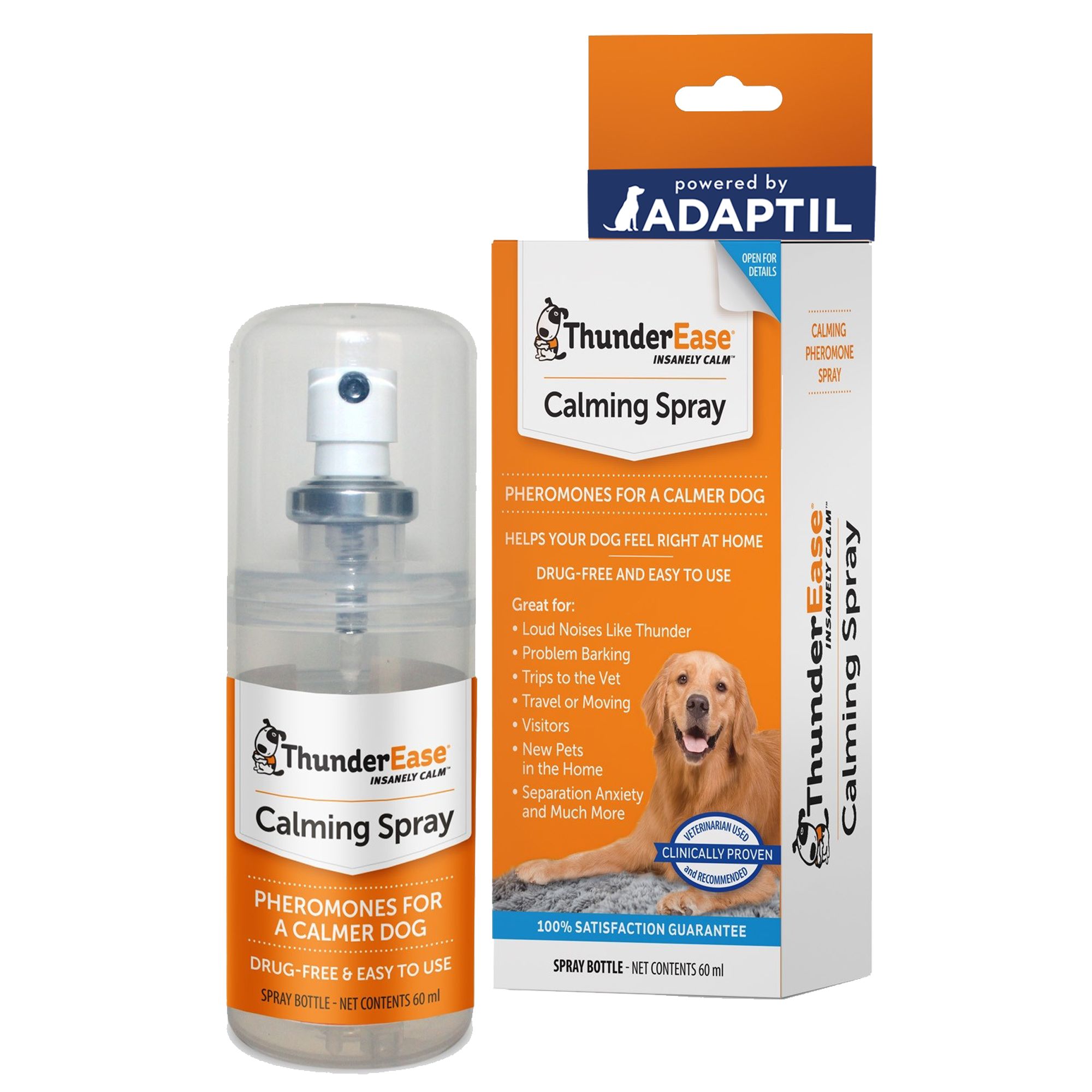 ThunderSpray® Insanely Calm™ Pheromone Calming Dog Spray | dog Anxiety