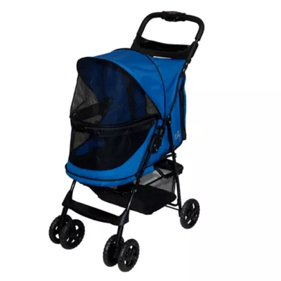 Pet Gear Happy Trails No Zip Stroller Sapphire