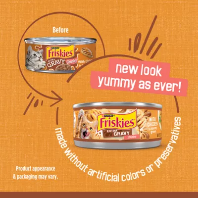 Product Friskies® Extra Gravy All Life Stages Cat Wet Food - 6.04 oz.