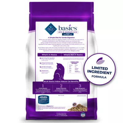 Product Blue Buffalo Basics Senior Dry Cat Food - Grain Free, Turkey