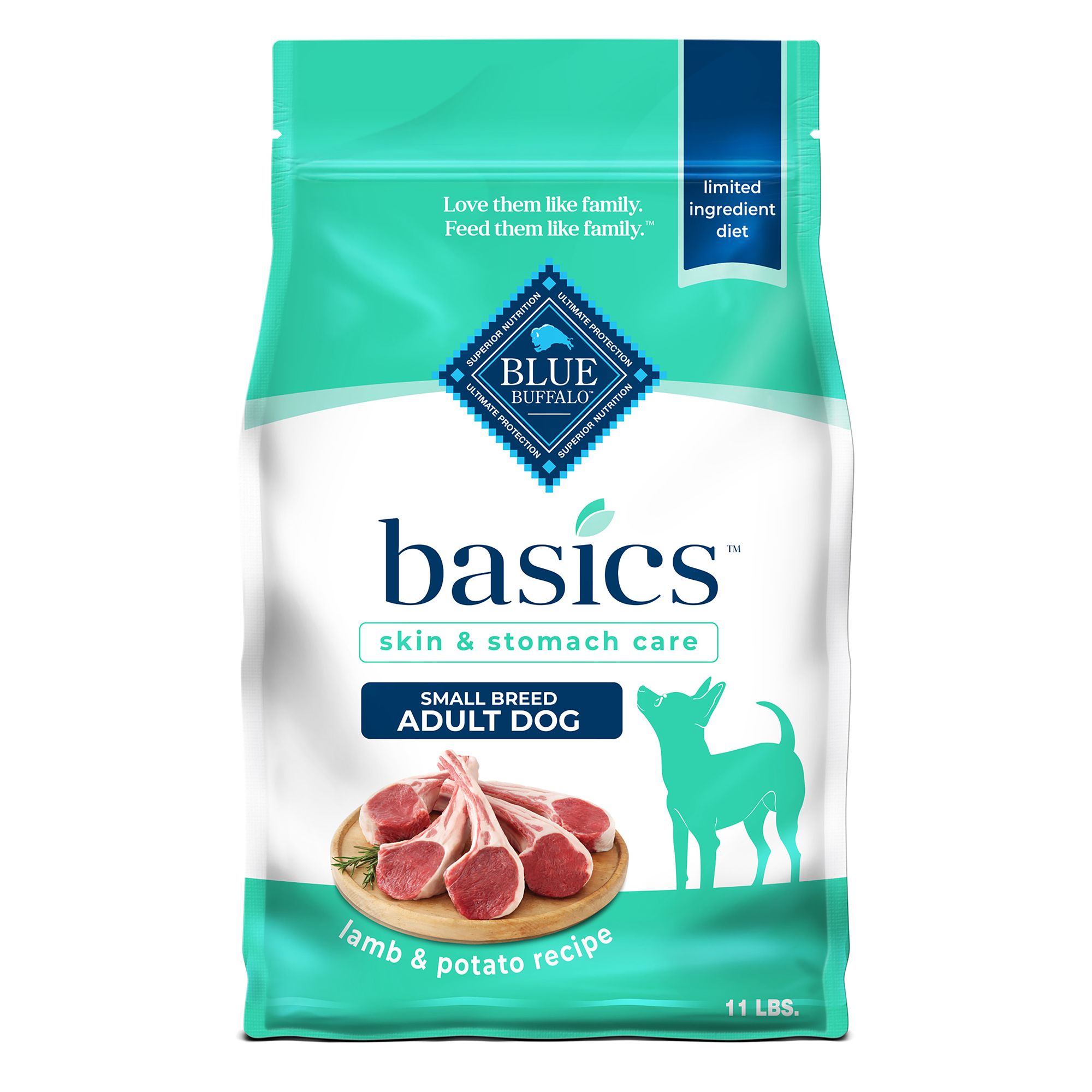 Blue Buffalo Basics Small Breed Adult Dry Dog Food Grain