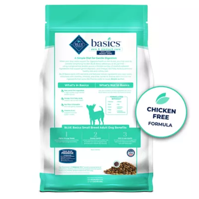 Blue Buffalo Basics Limited Ingredient Diet Grain Free Natural Adult Small Breed Dry Dog Food Lamb Potato 11 lb