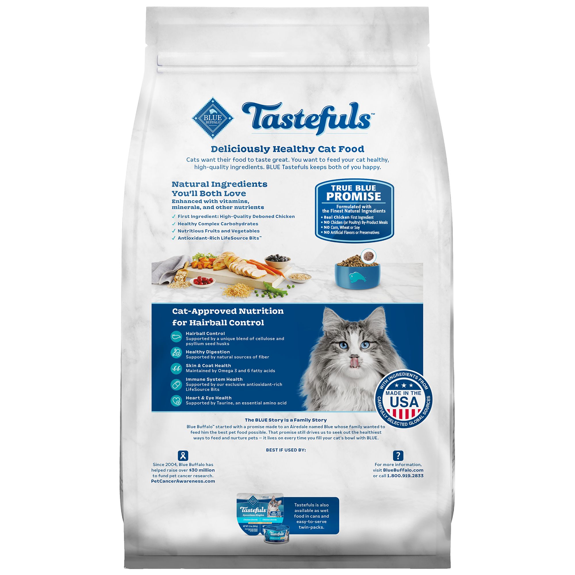 blue buffalo hairball control cat food