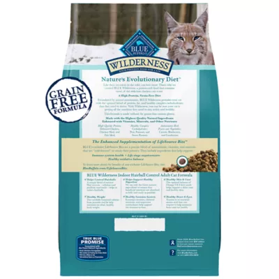 Product Blue Buffalo Wilderness Indoor Hairball Care Adult Dry Cat Food - Grain Free, Chicken