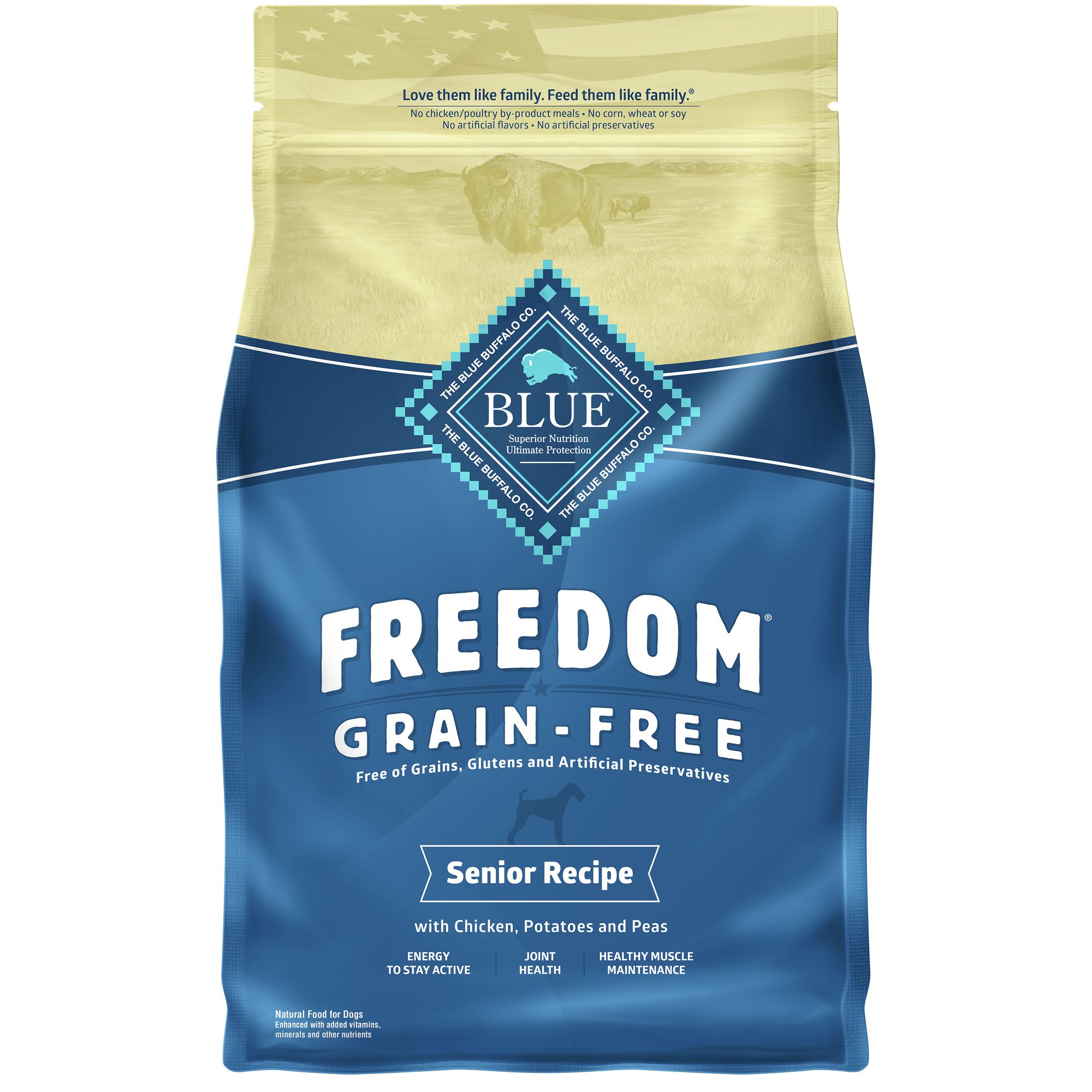 blue buffalo grain free senior dog food