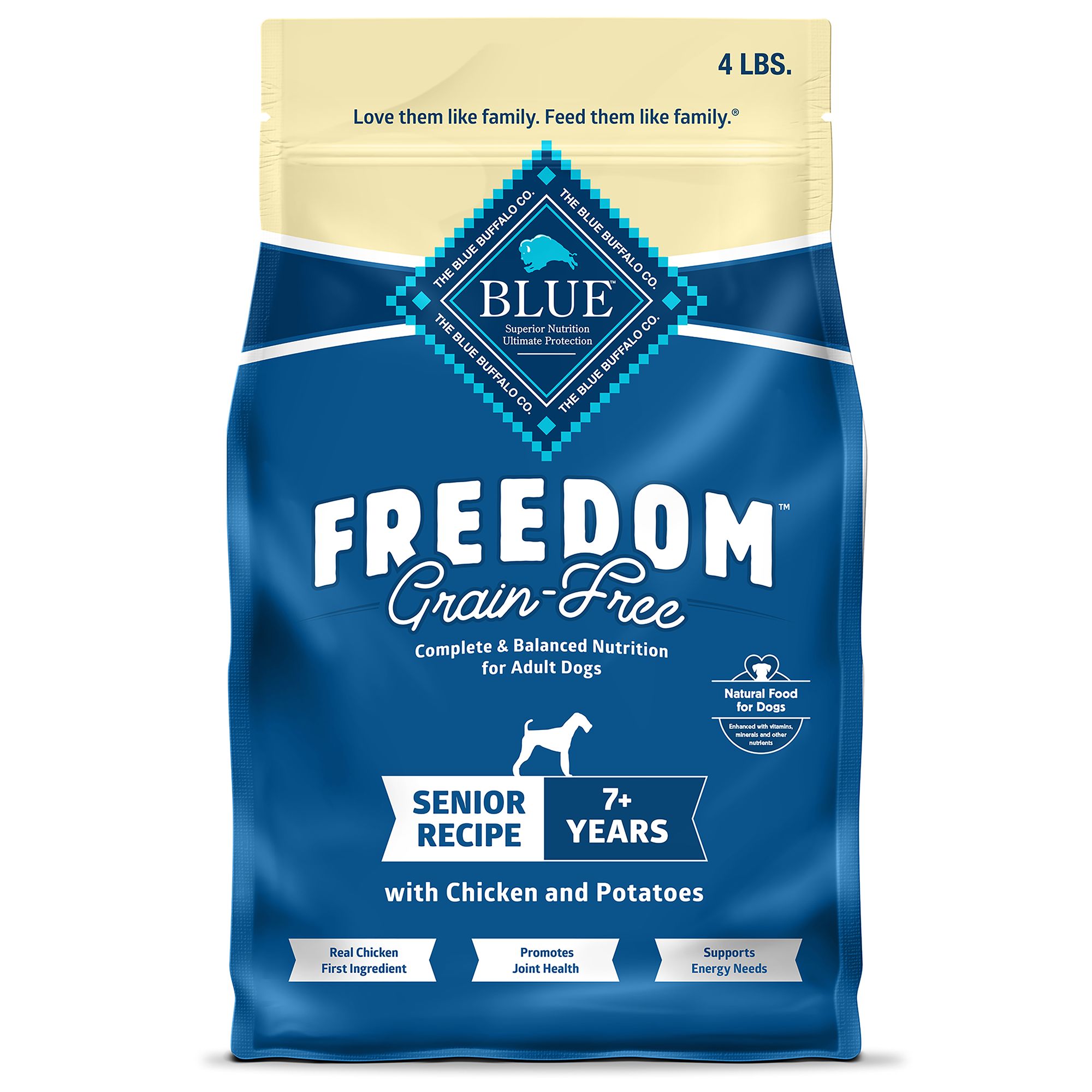 blue buffalo grain free senior dog food