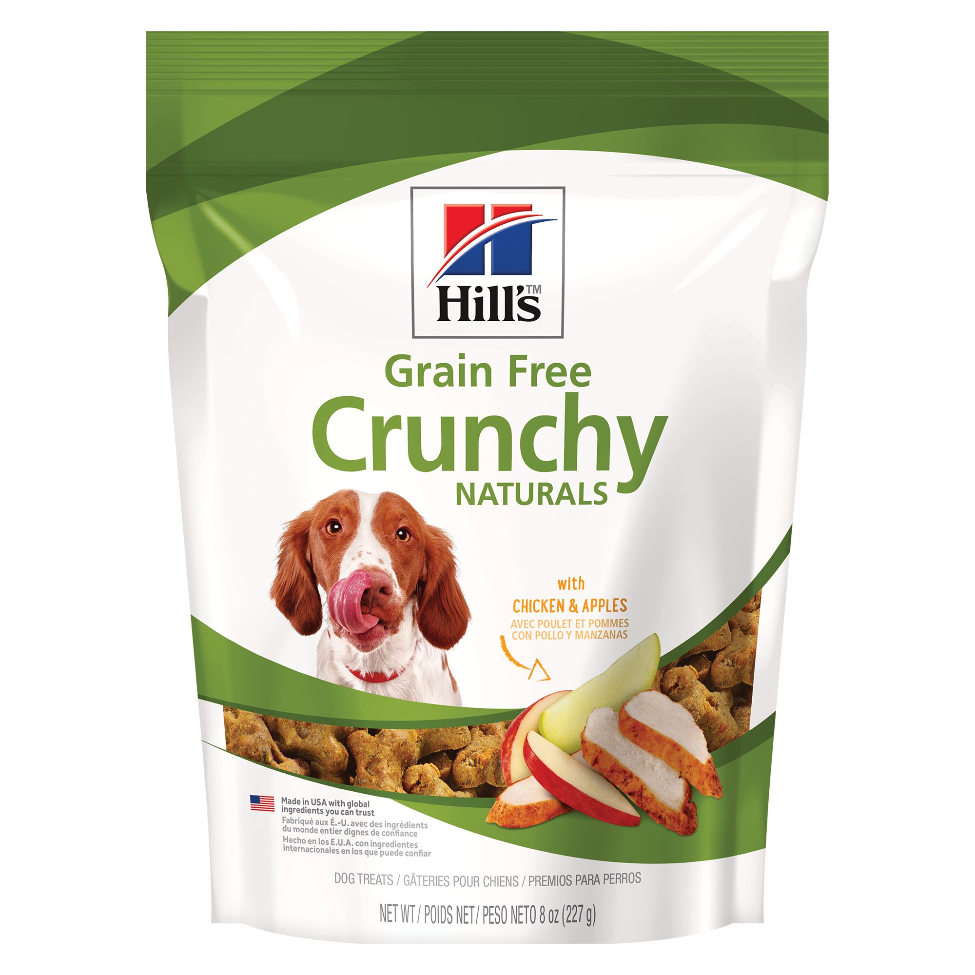 Hill s Grain Free Crunchy Naturals with Chicken Apples Dog Treats 8 oz