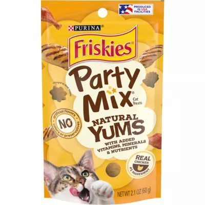 Product Purina® Friskies® Party Mix Natural Yums Adult Cat Treats - Chicken, Natural, No Artificial Colors