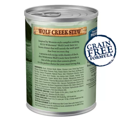 Product Blue Buffalo® Wilderness™ Wolf Creek Stew All Life Stage Wet Dog Food - Grain Free, 12.5 Oz